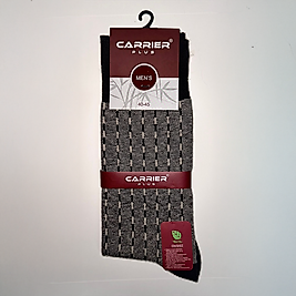 Carrier 1156 - Erkek Bambu Desenli Soket Çorap (Şerit Çizgili)