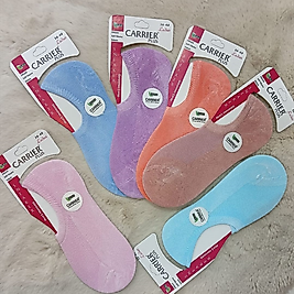 Carrier 2451 - Bayan Bambu Ekose Sneakers Çorap