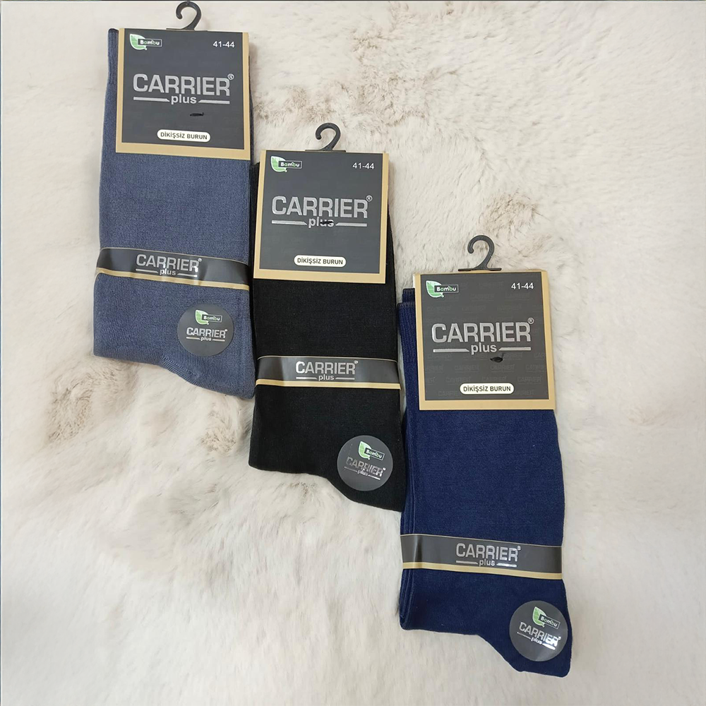 Carrier 1154 - Erkek Bambu Komedi Likralı Soket Çorap