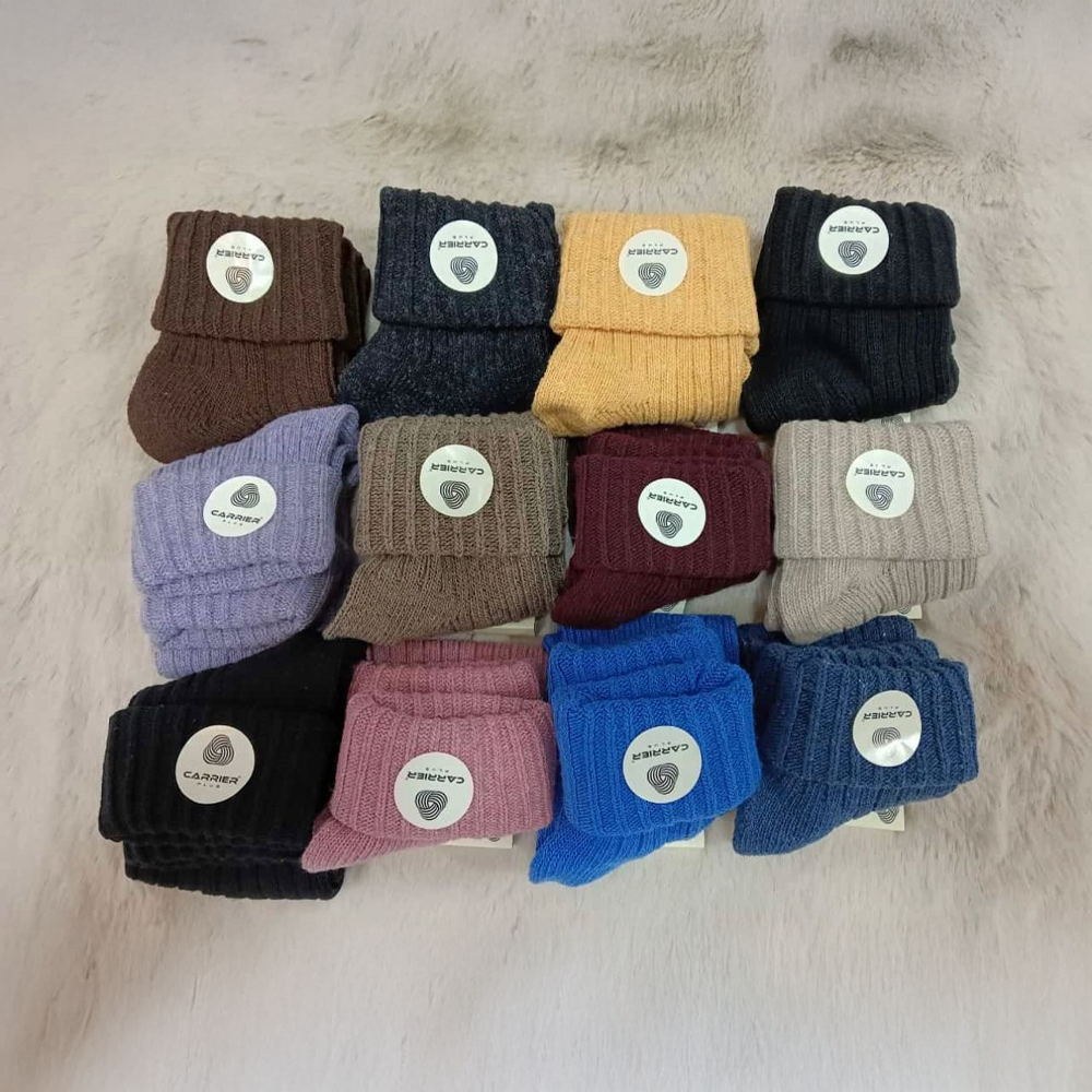 Carrier 2561 - Bayan Yün Kıvrık Çorap