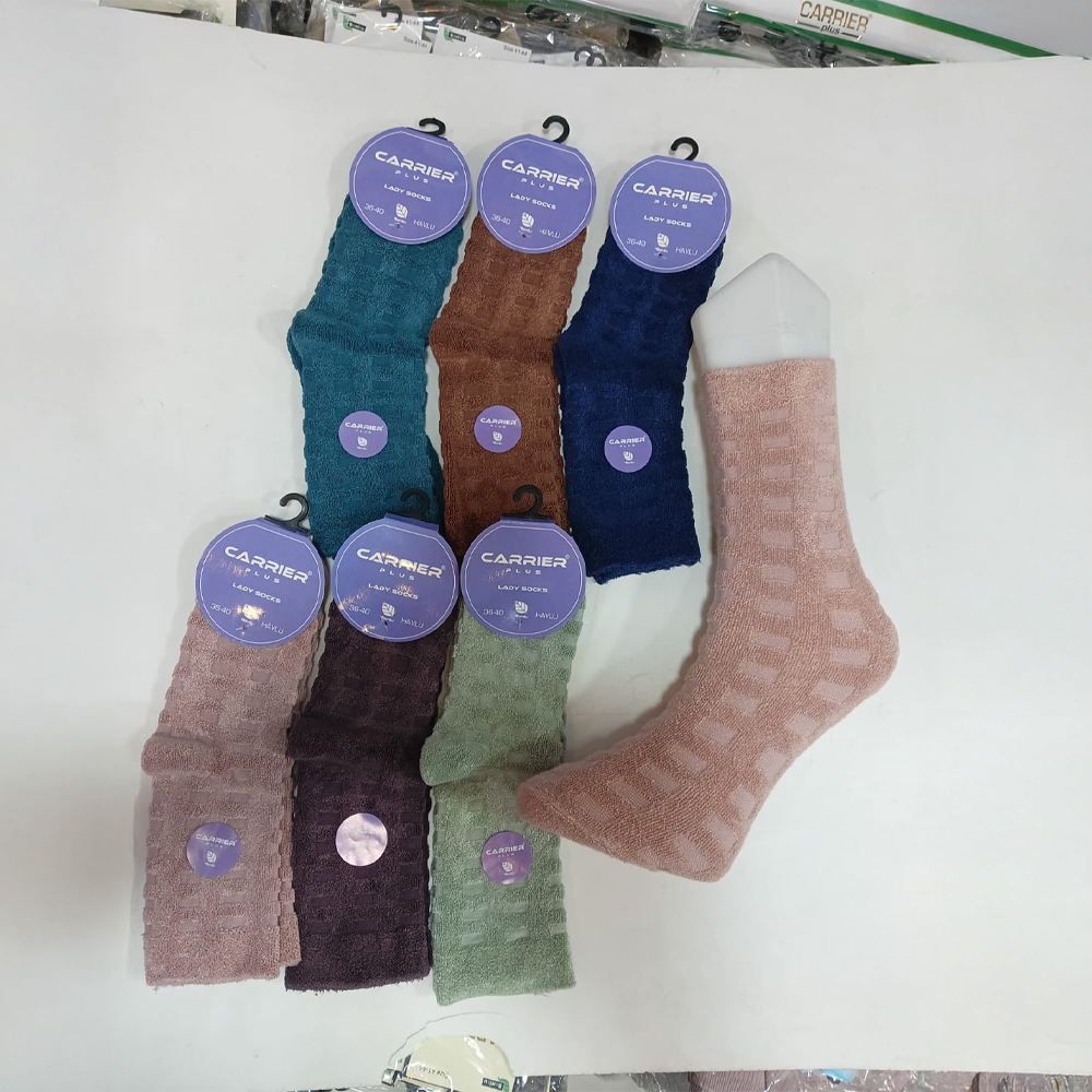 Carrier 2152 - Bayan Bambu Komet Ters Havlu Soket Çorap